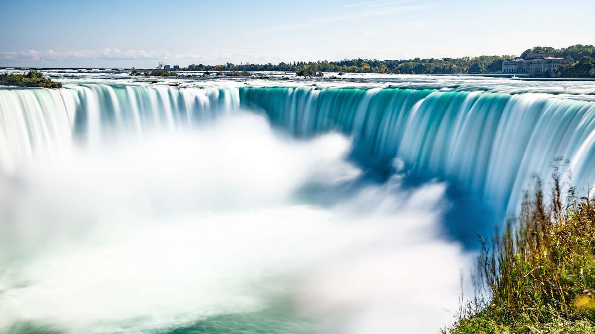 Horseshoeniagara Falls 4k Monitor: Hästskoformade Niagarafallen För 4k-skärm. Wallpaper
