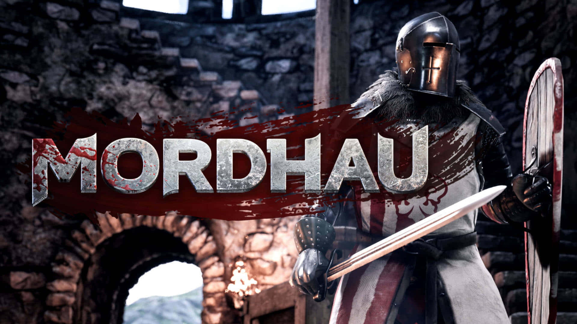 4k Mordhau Background Sword And Shield Knight