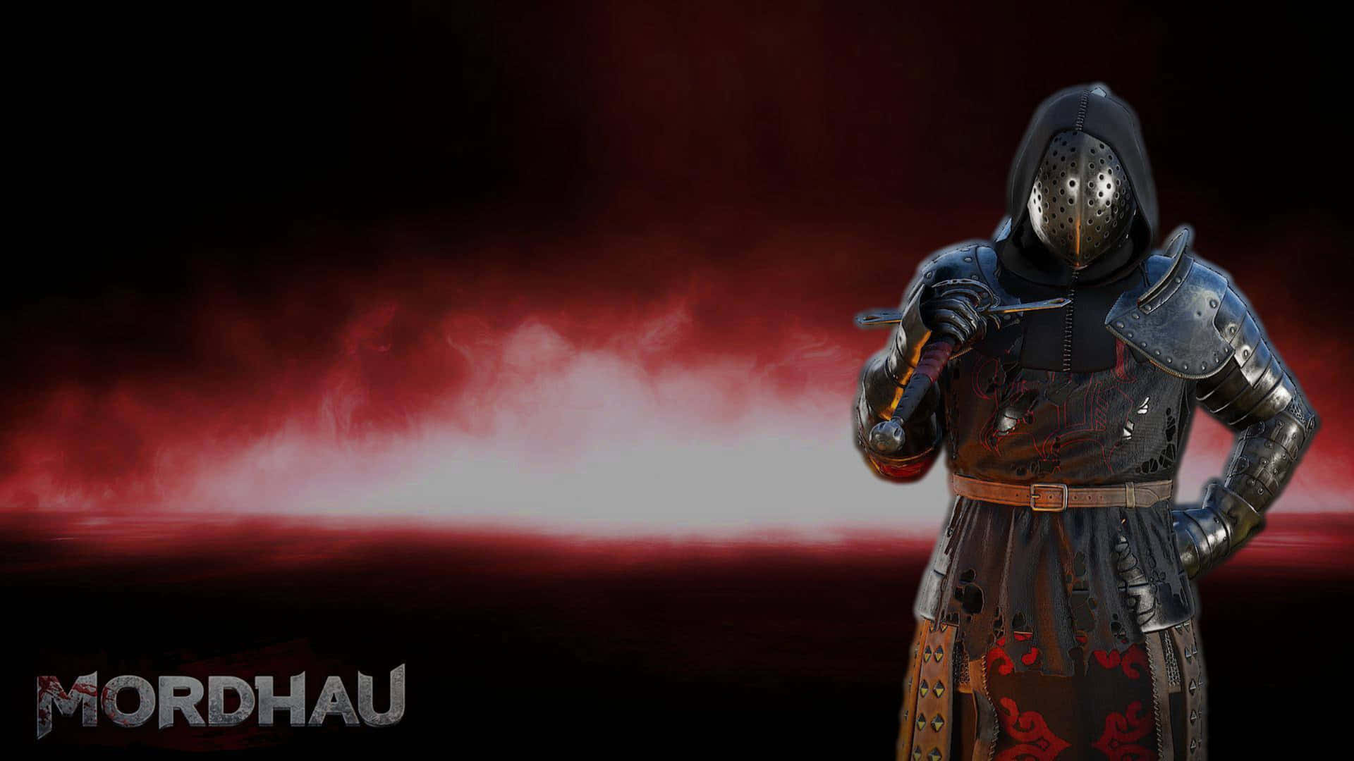 4k Mordhau Background Hooded Knight With A Sword