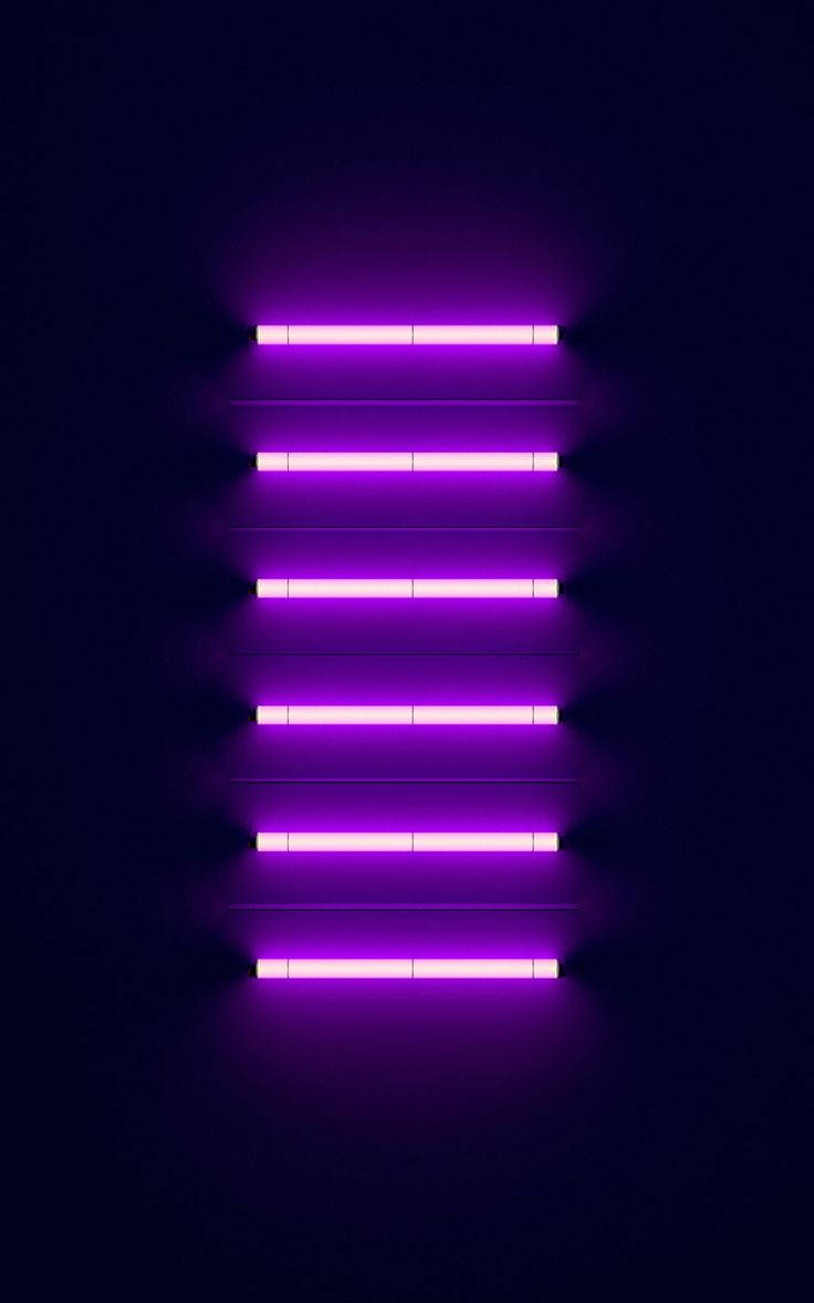 4K Neon iPhone Purple Light Bars Wallpaper