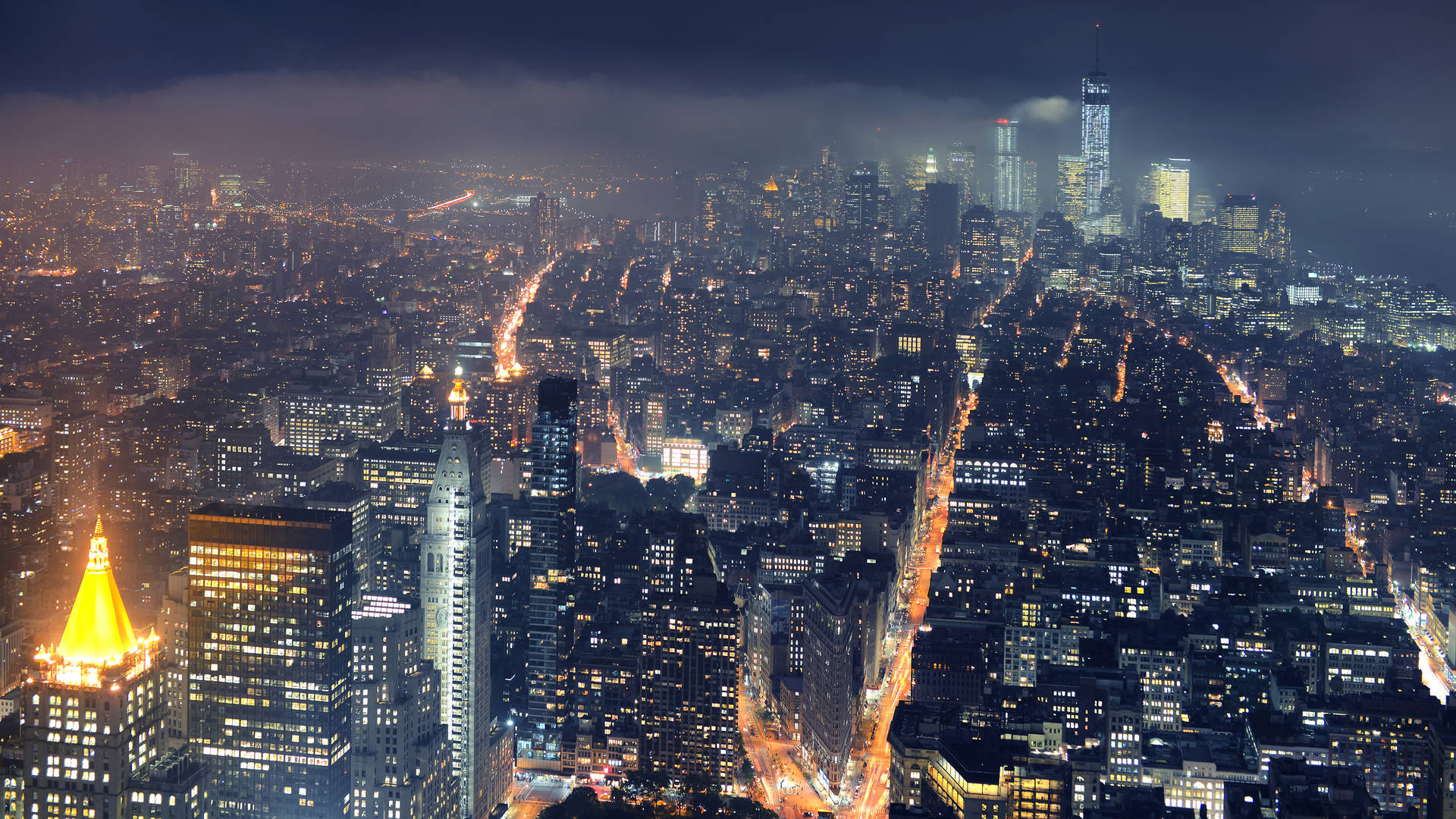 Det Vibrante Landskab Af New York City I 4K Wallpaper