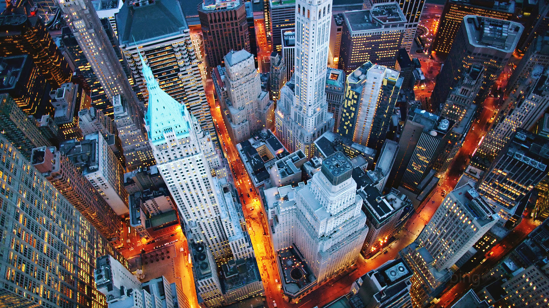 Føl magten af ​​4K New York City Nightscape Wallpaper