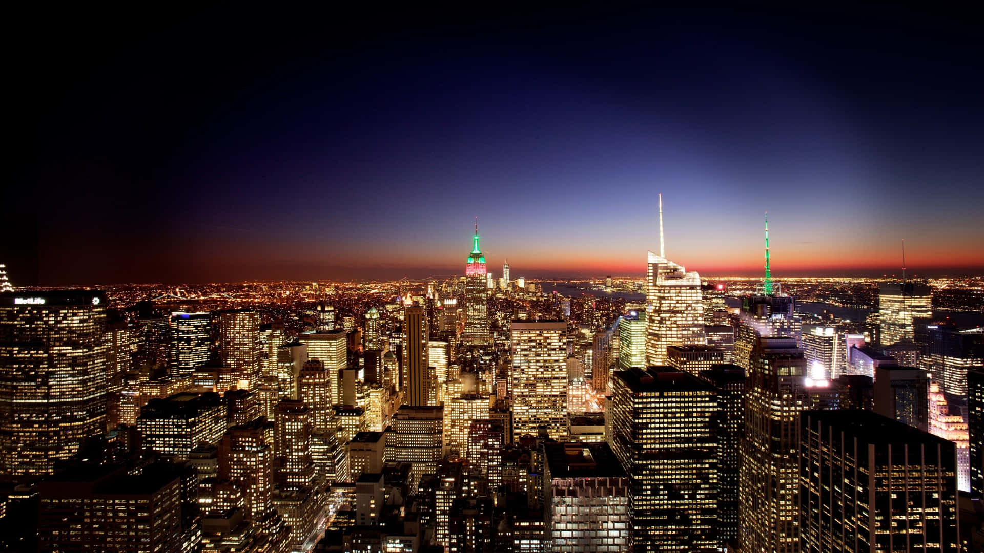new york city night colors