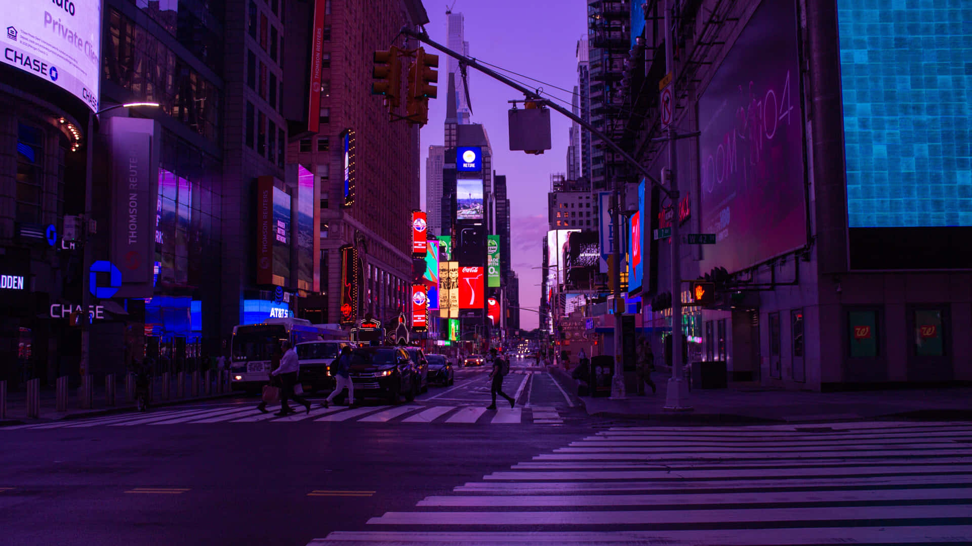Times Square 4K Ny By nattetid Tapet: Wallpaper