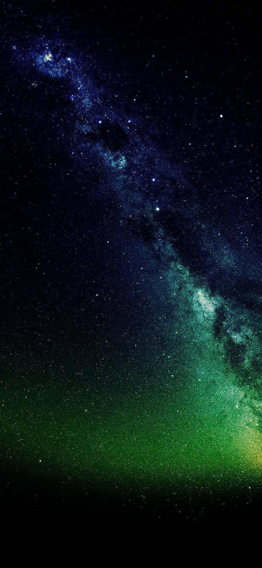 4k Phone Background Blue And Green Stars Wallpaper