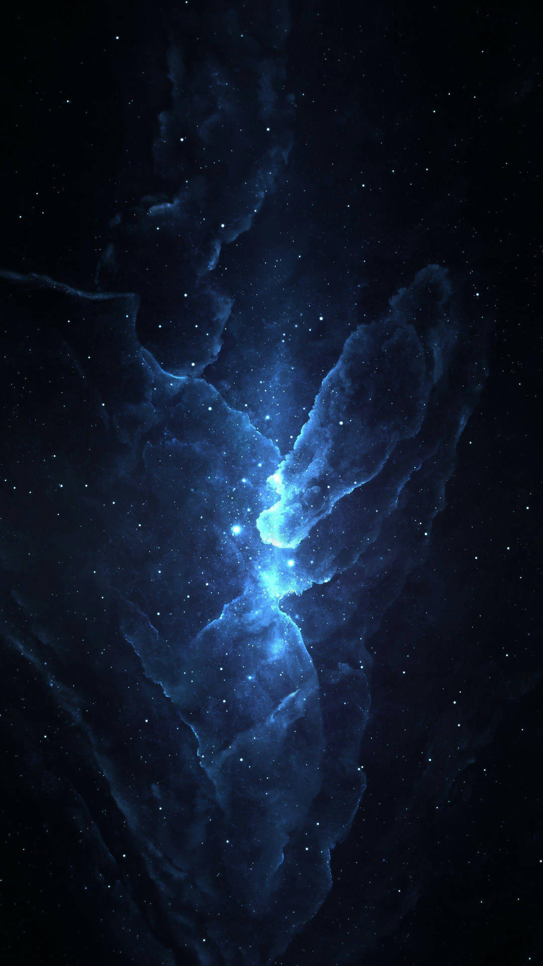4k Phone Background Blue Stars In Space Wallpaper
