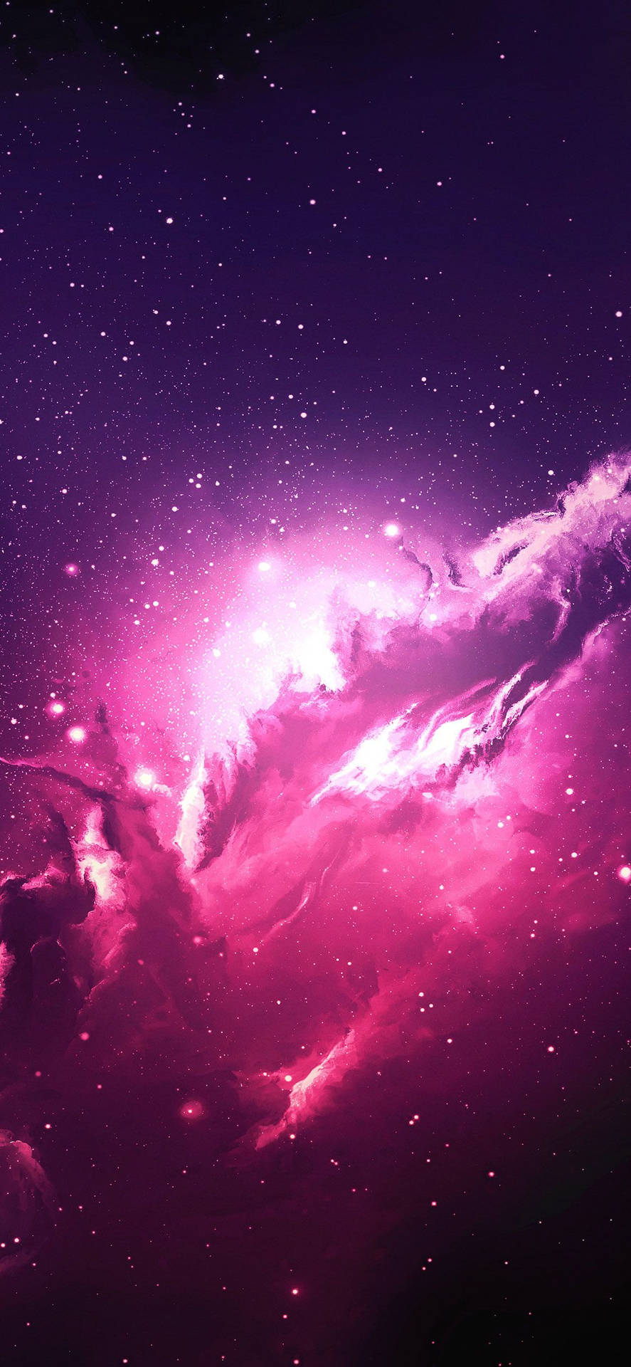 4k Phone Background Pink Star In Galaxy Wallpaper