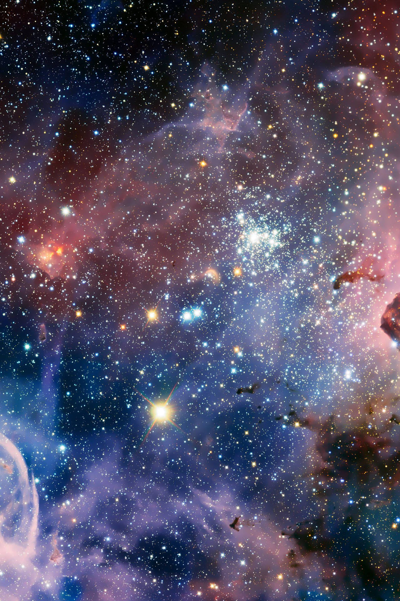 4k Phone Background Starry Galaxy Wallpaper