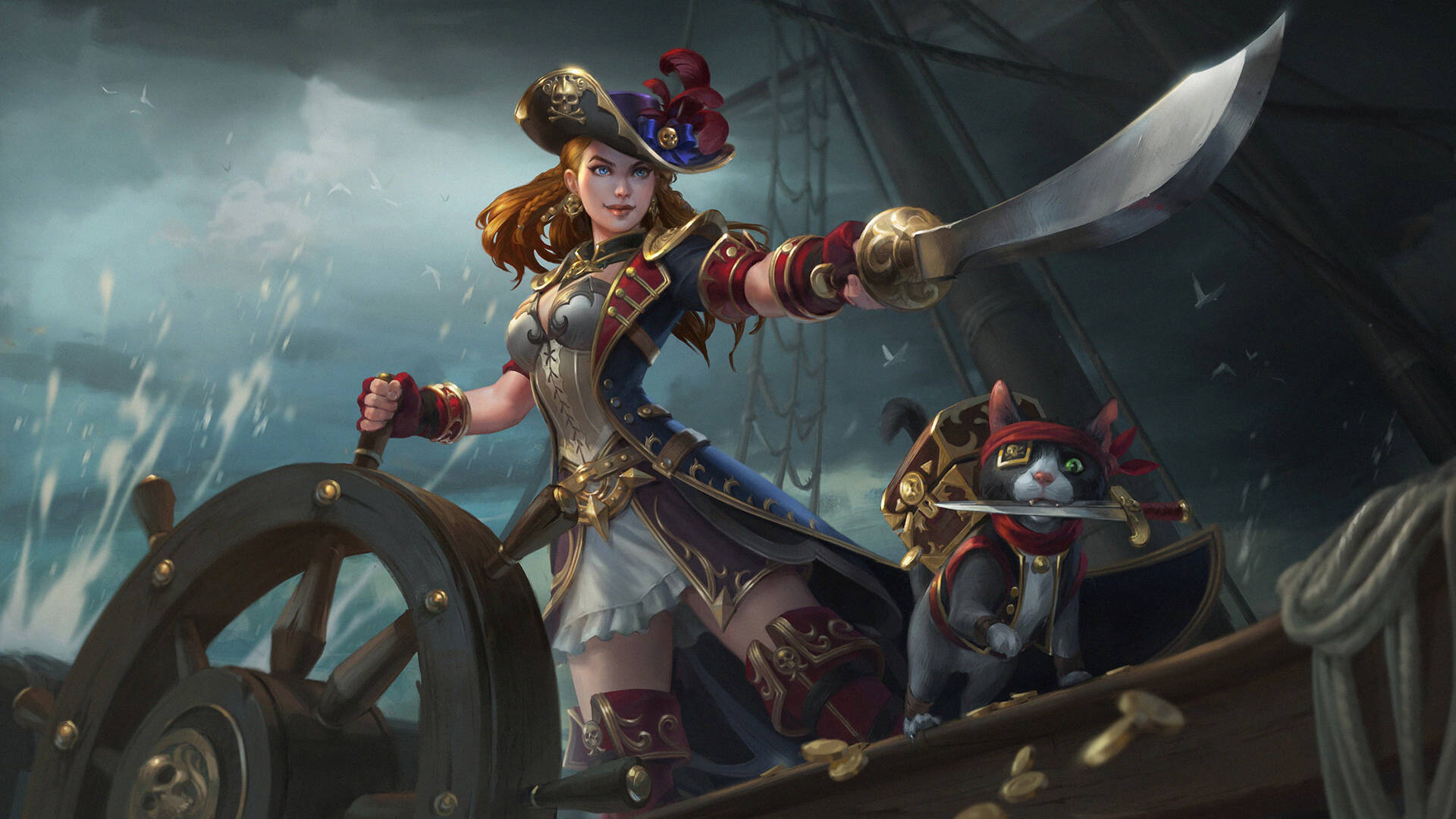 4K Pirat Admiral Chang'e irriterer Pirater Wallpaper