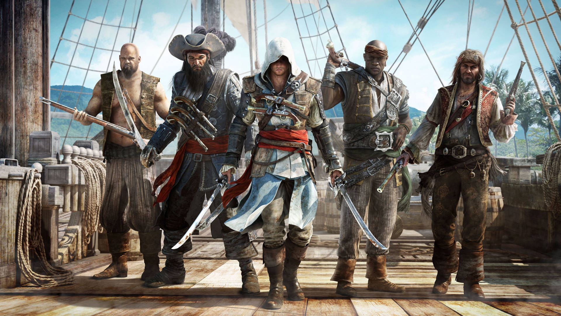 4k Pirate Crew From Assassin’s Creed Wallpaper
