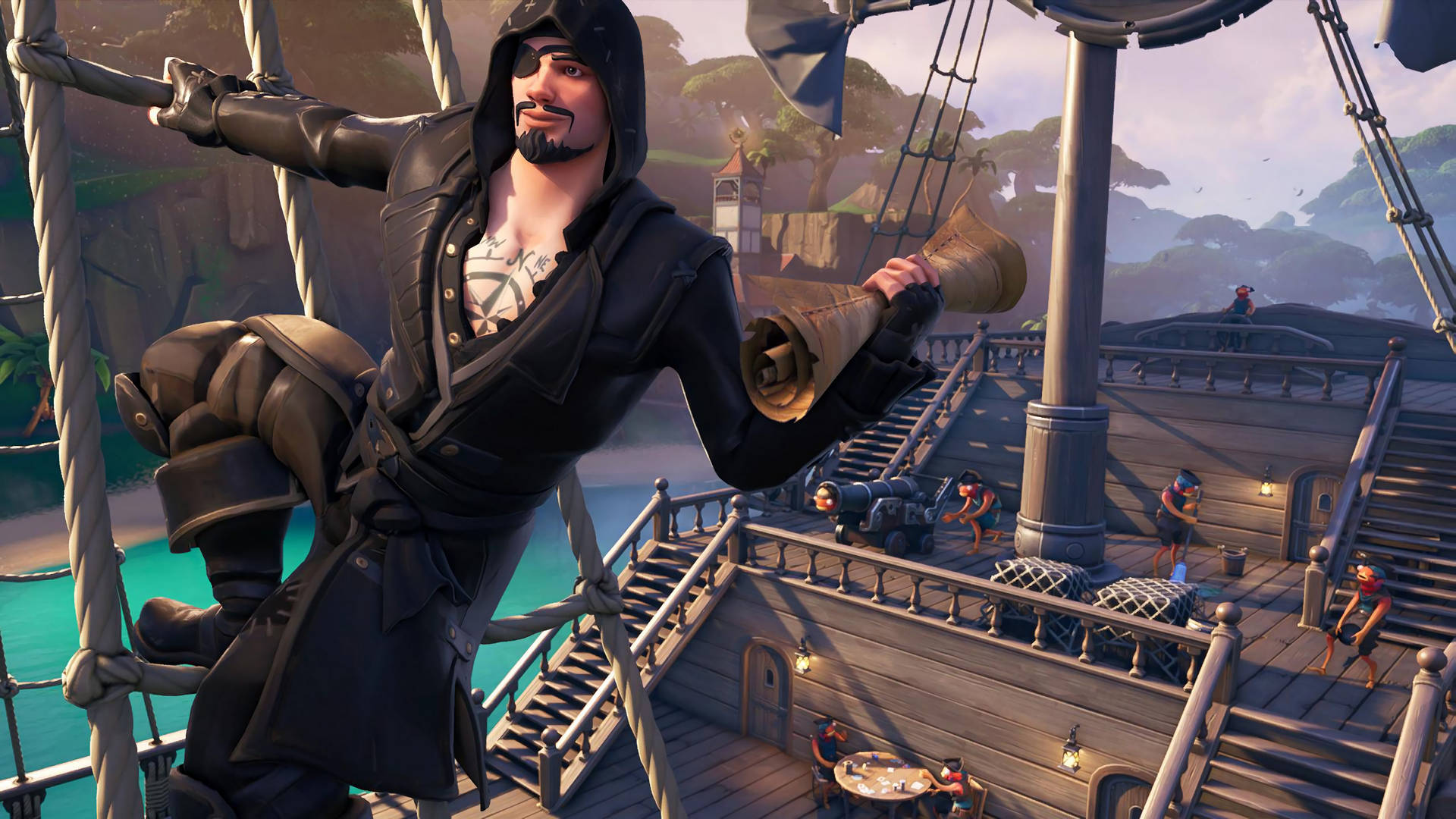 4K Pirate Outfit From Fortnite Wallpaper