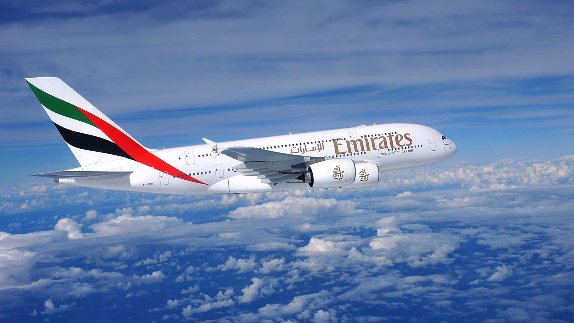 Aereidi Emirates In Alta Definizione 4k Sfondo