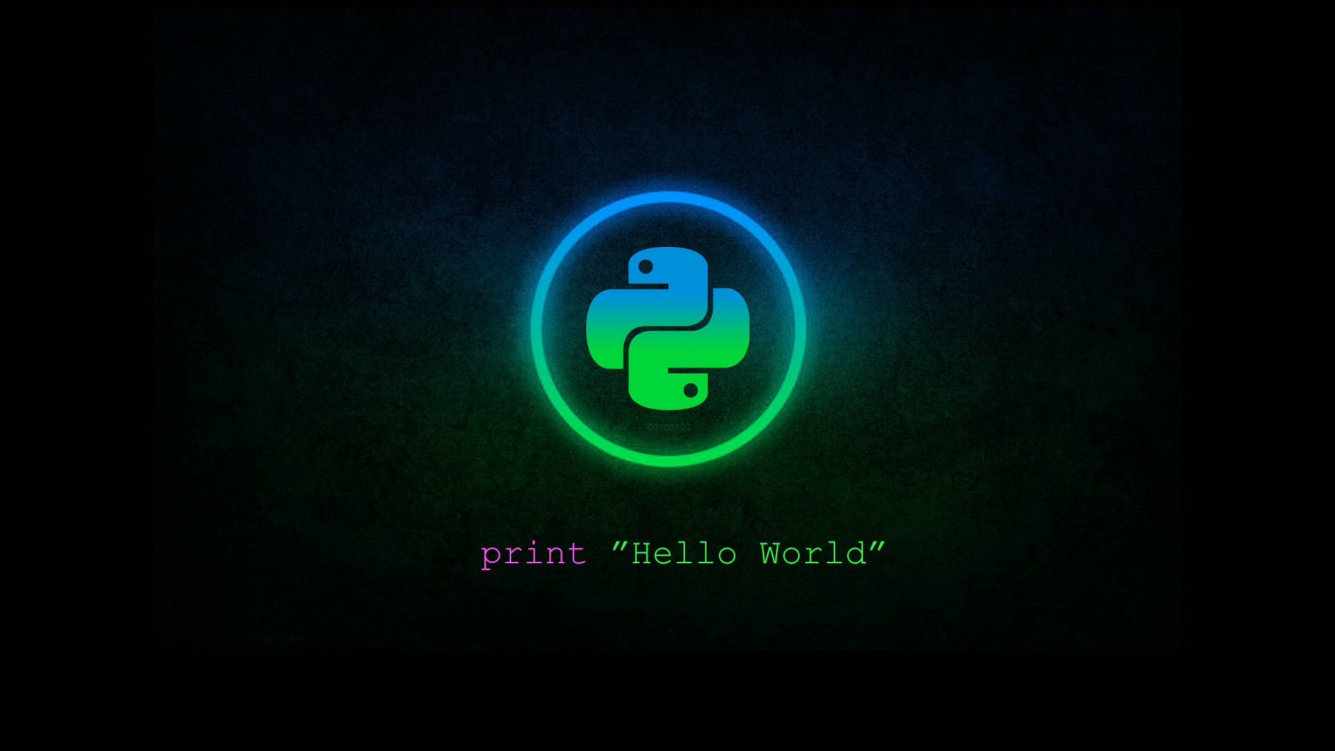 4k Programmering Python Kodning Logo Wallpaper