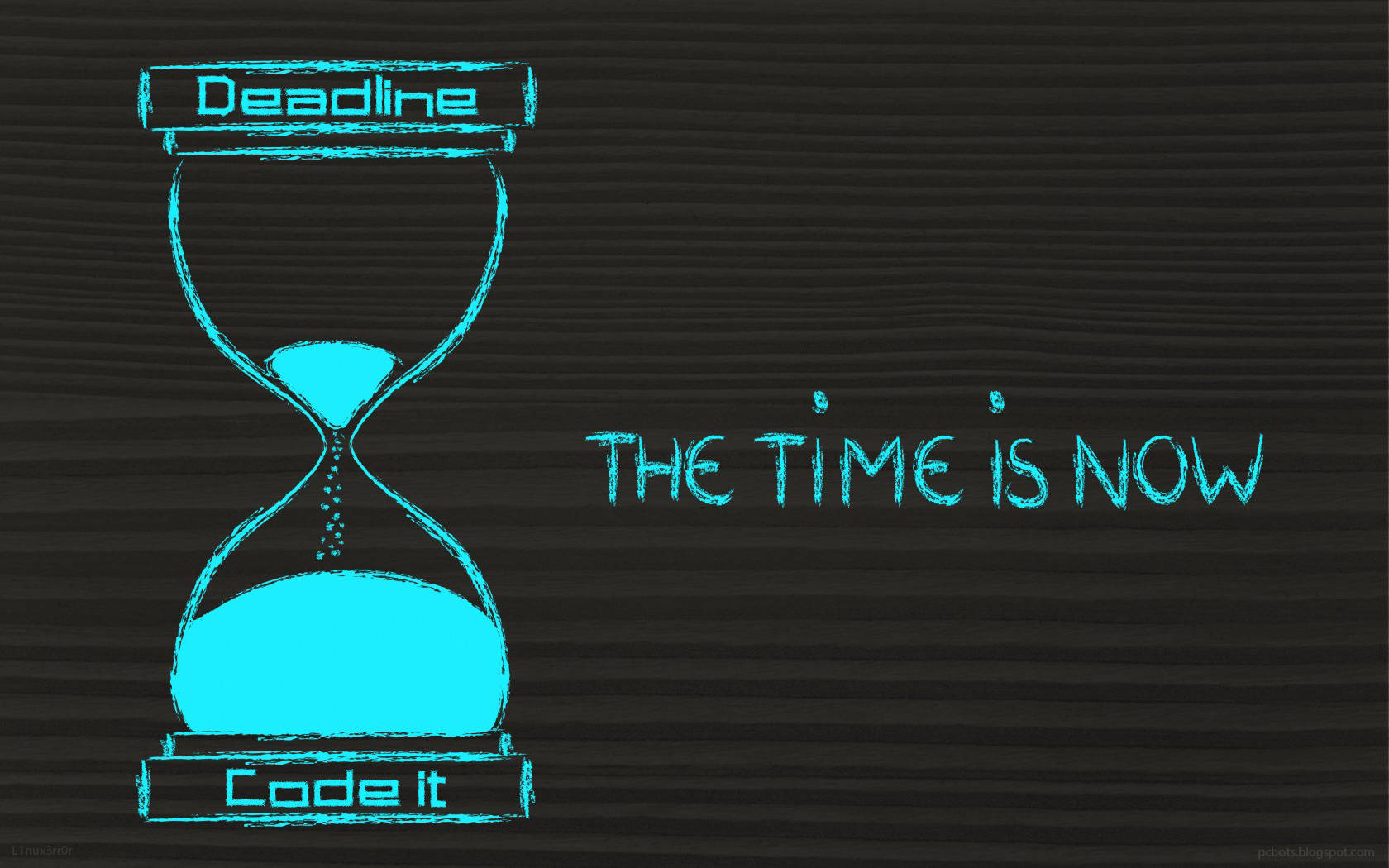 4k Programmering Timeglas Wallpaper