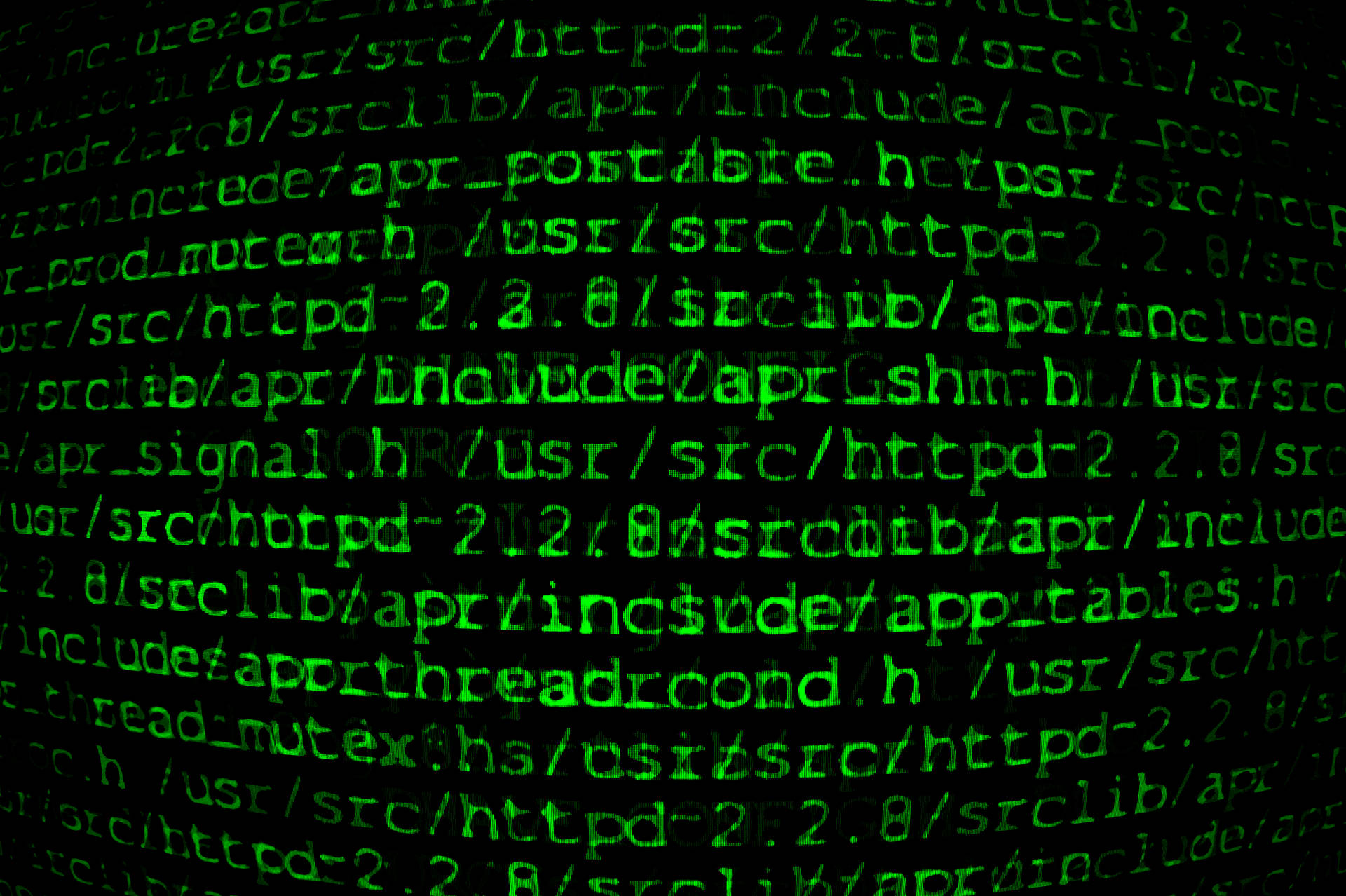 4k Programming Green Hacker Codes Background