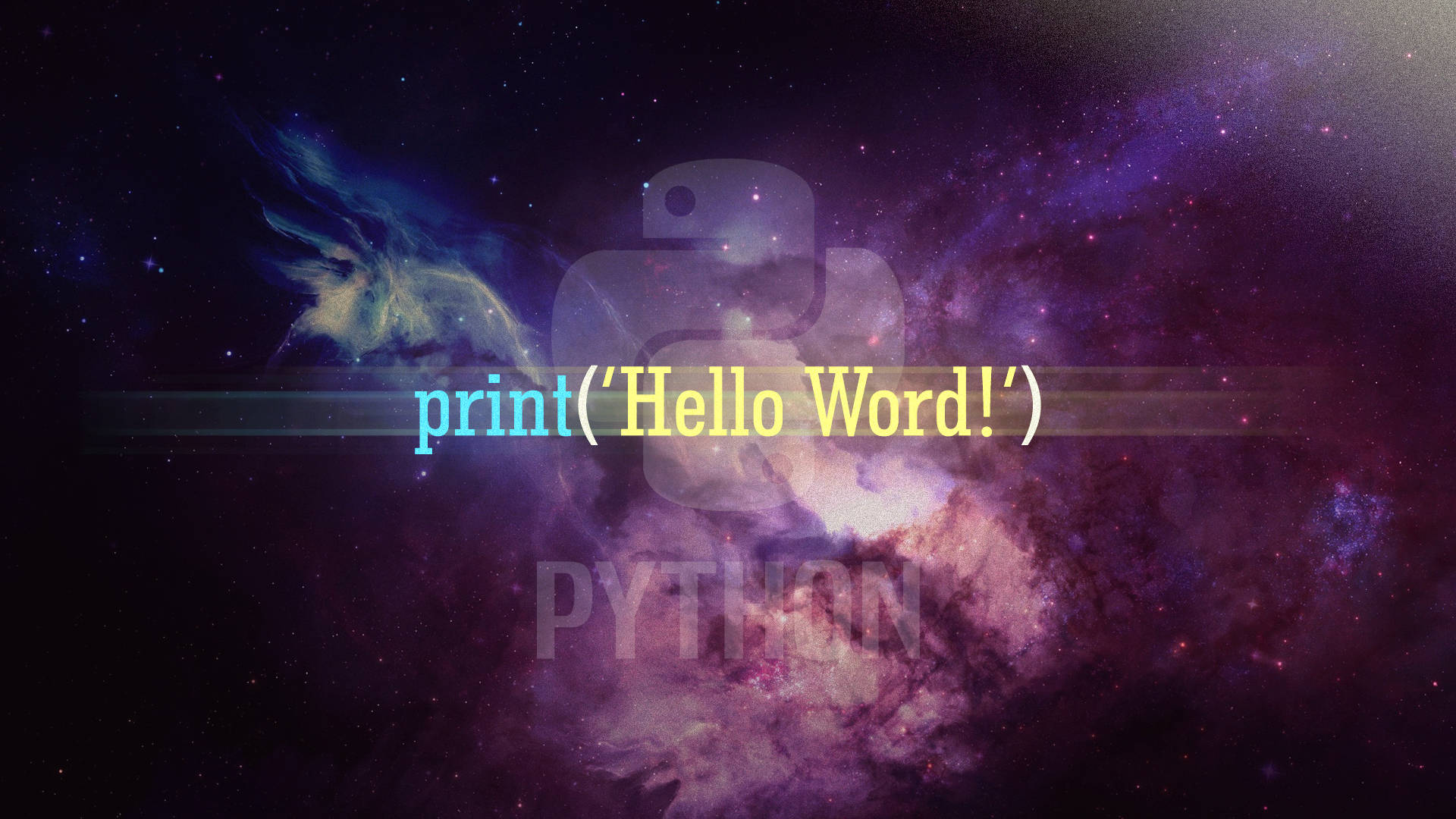 4k Programming Hello World Print Poster Background