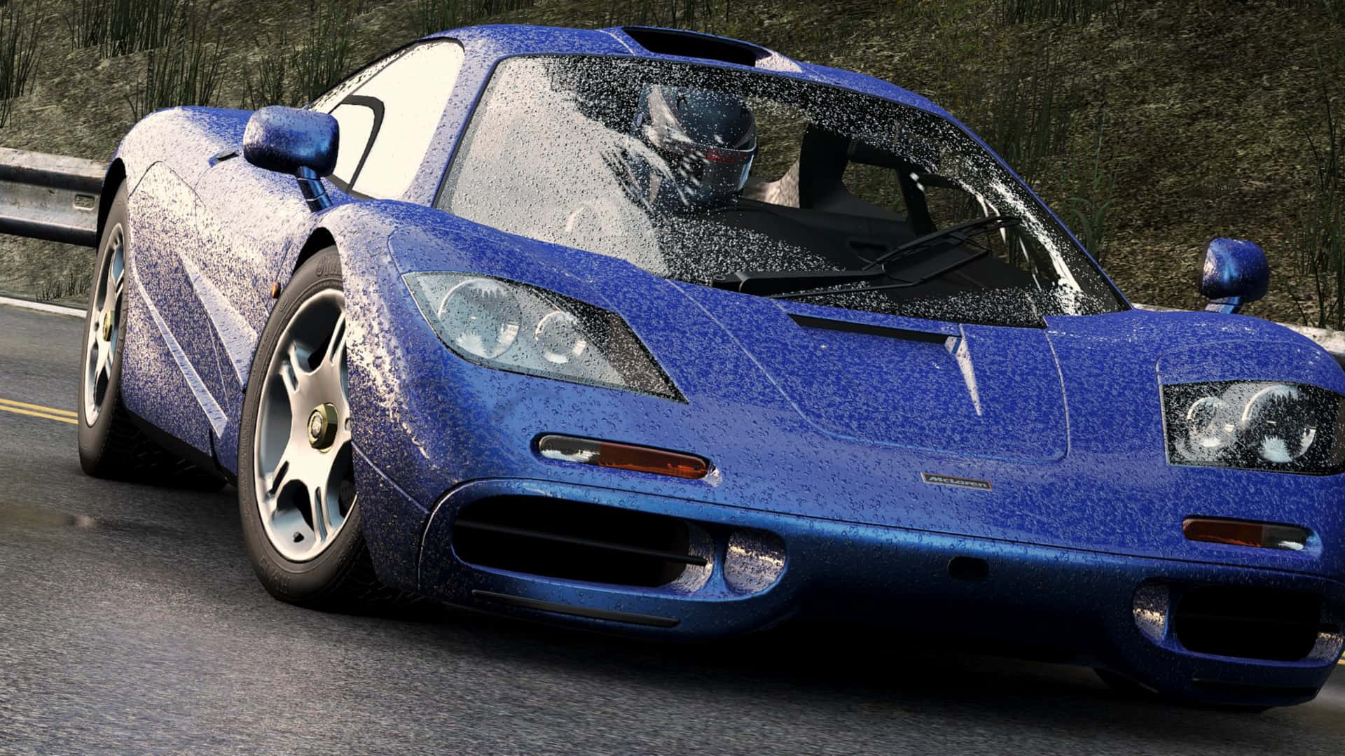 4k Project Cars Blue McLaren F1 LM Background
