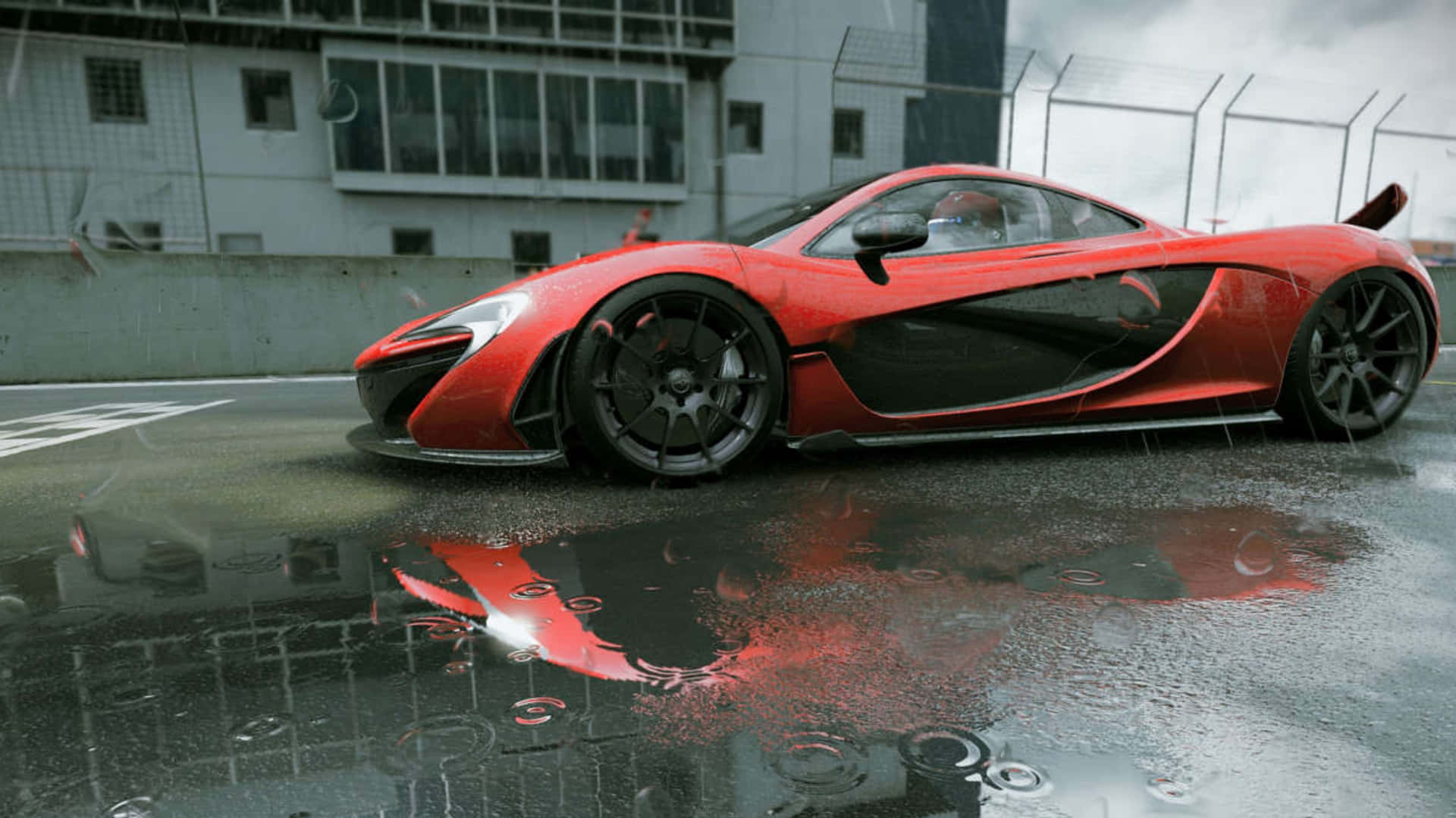 4k Project Cars Red McLaren P1 Background