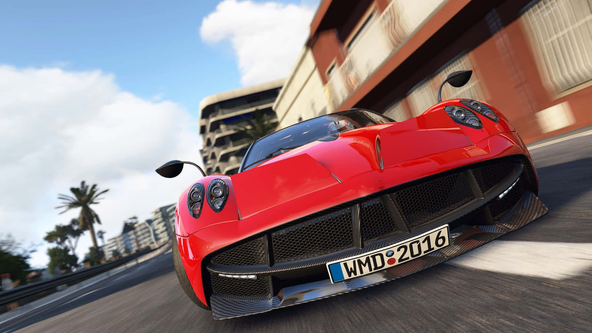 4k Project Cars Red Pagani Huayra '13 Background