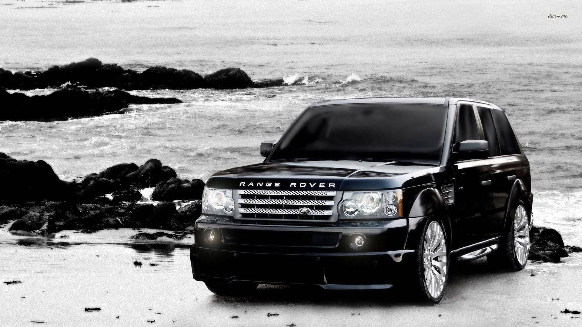 4k Range Rover Black And White  Wallpaper