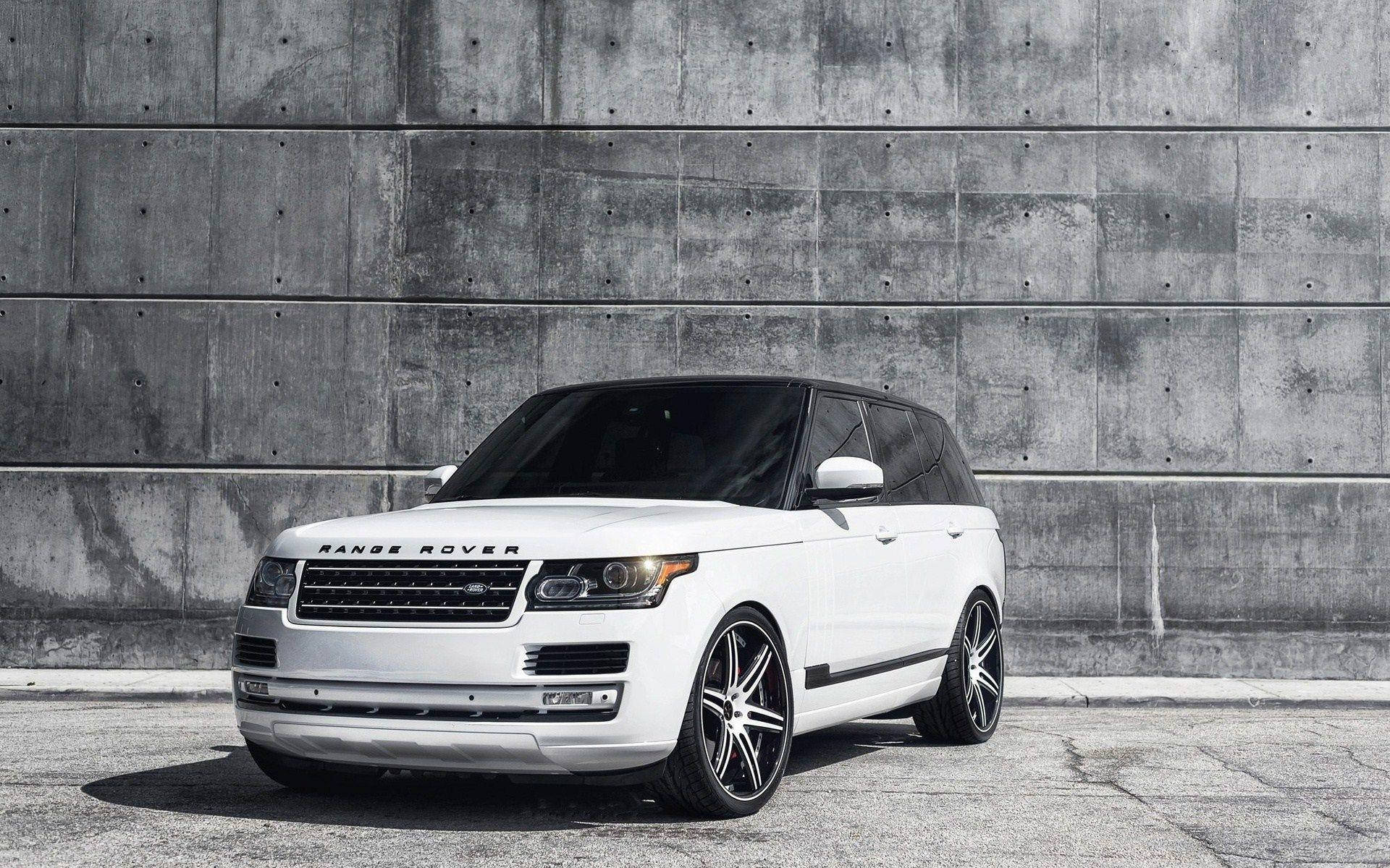4k Range Rover White Wallpaper