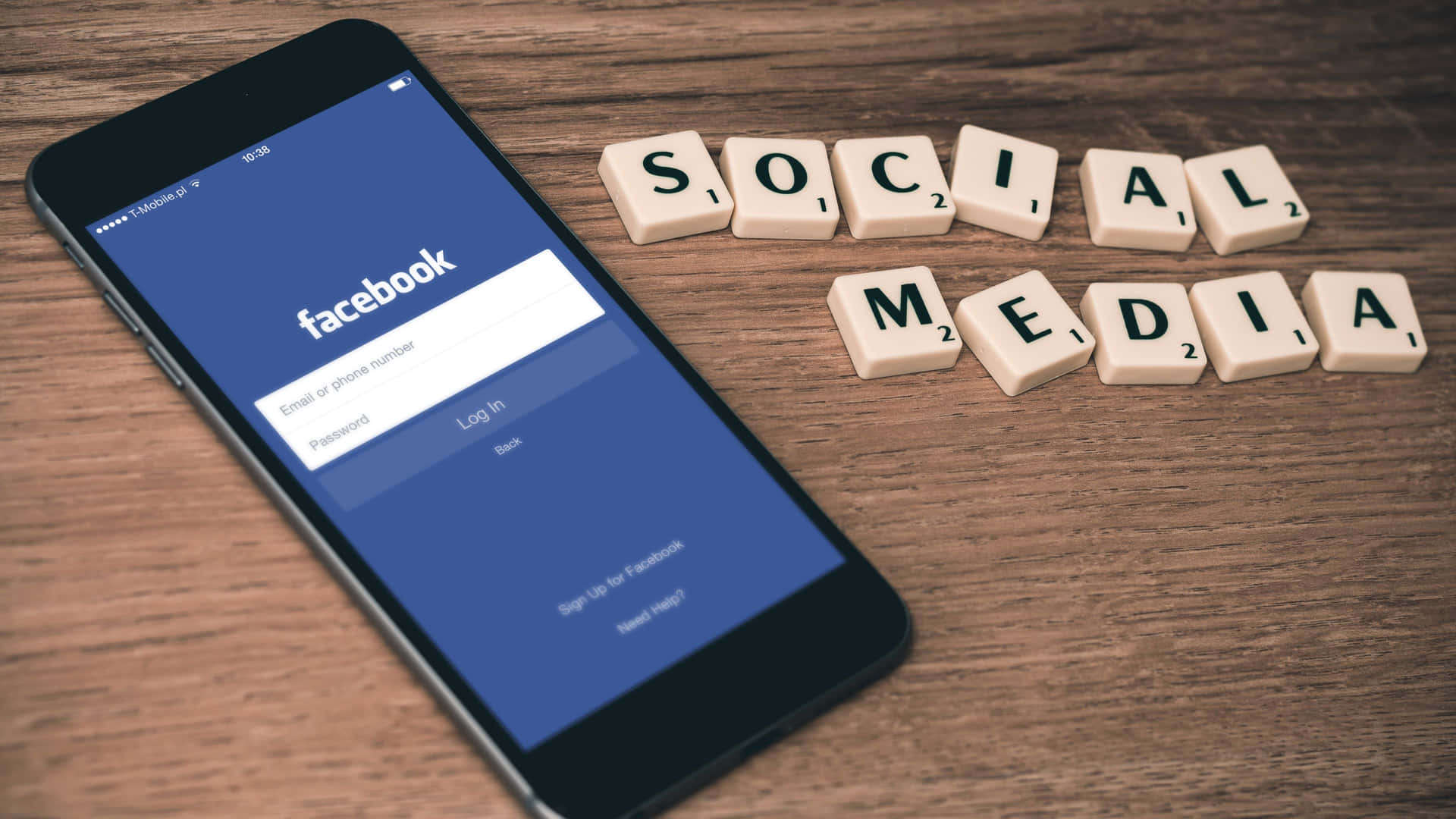 Facebook 4K sociale medier træ baggrund