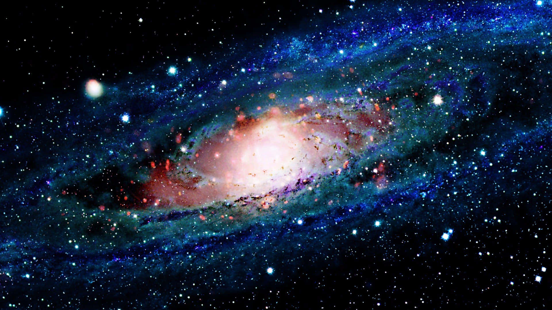 Imagemem 4k De Uma Vista Espacial Da Galáxia Via Láctea