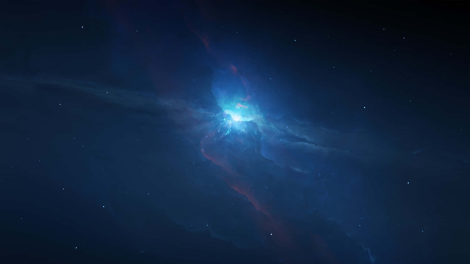 A Blue Star In The Sky With A Blue Background