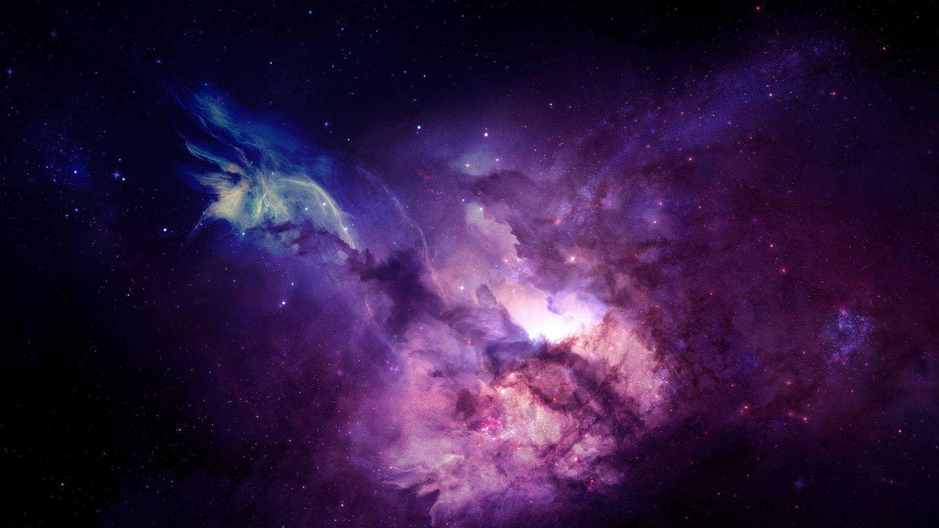4k Space Purple Nebula Wallpaper