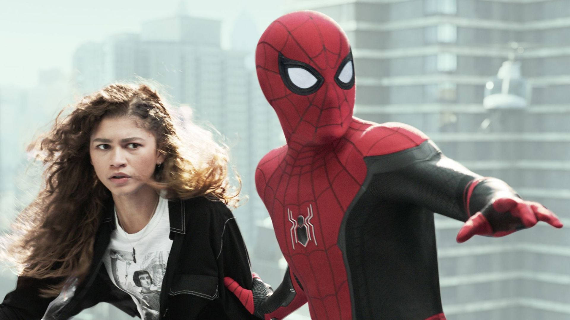 4K Spiderman redde Mary Jane foto. Wallpaper