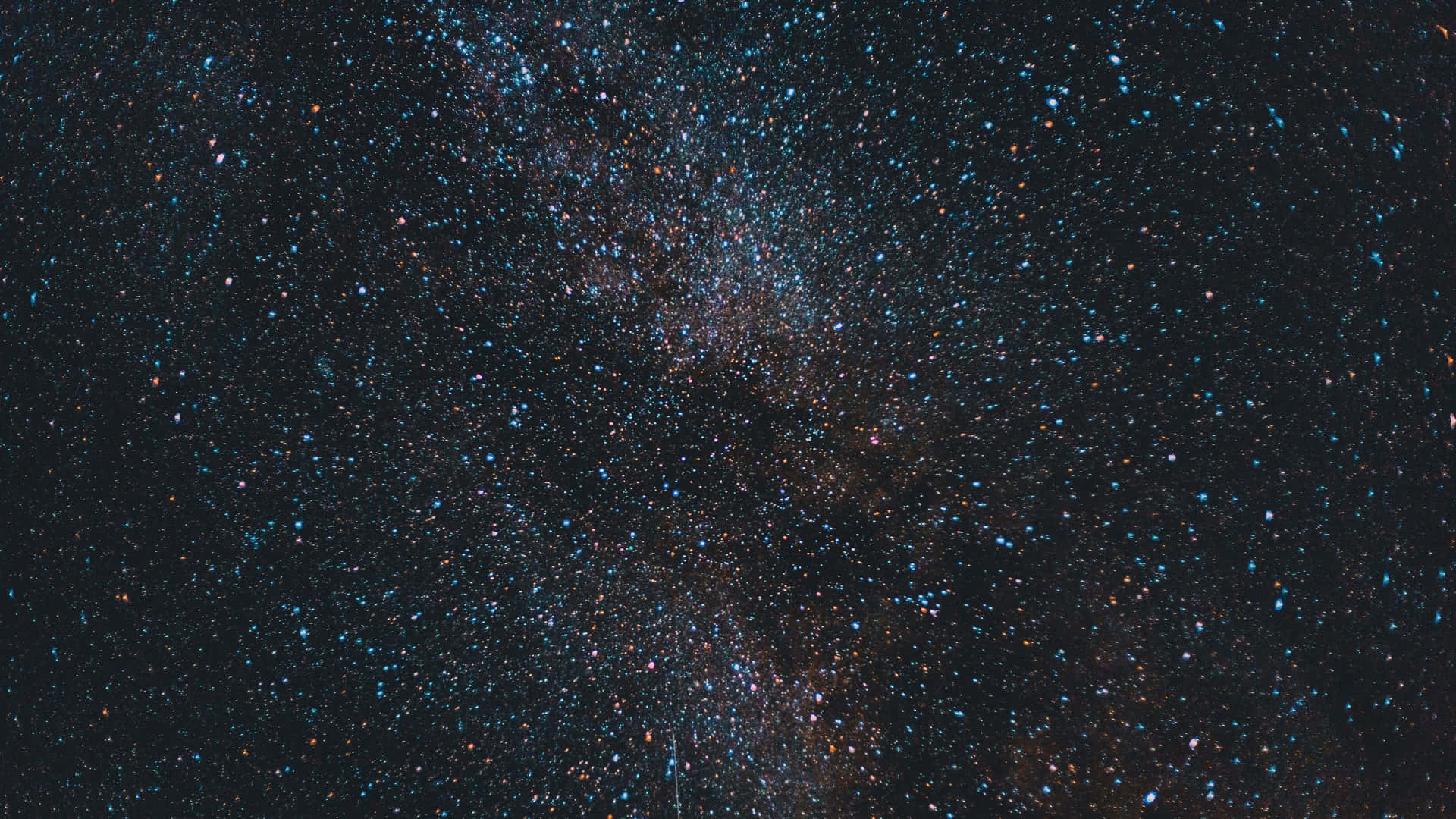 Glitrende nathimmel fyldt med magiske stjerner Wallpaper