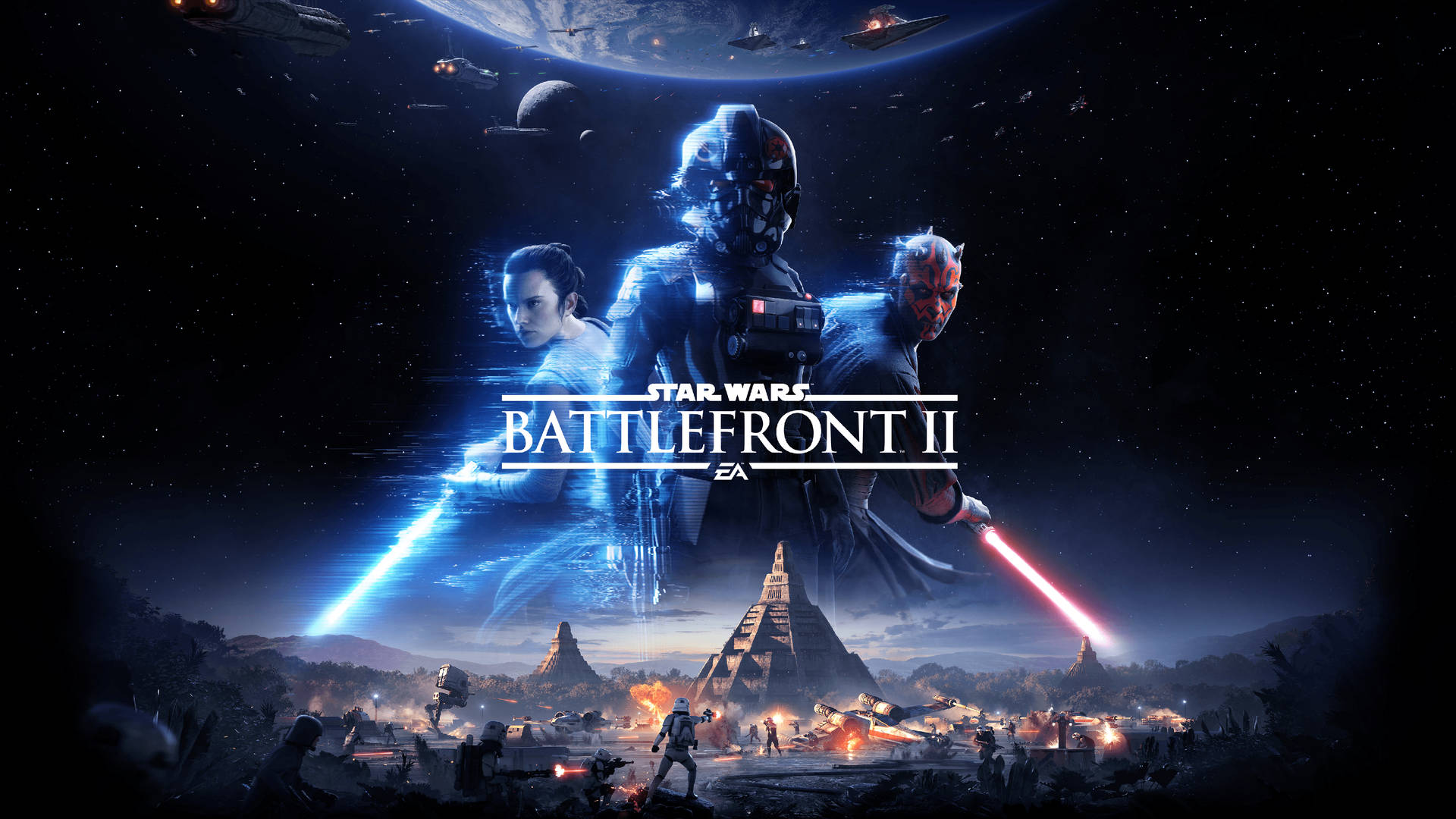 4K Star Wars Battlefront II gameplay tapet: Se detaljerne i 4K Star Wars Battlefront II-gameplay tapetet. Wallpaper