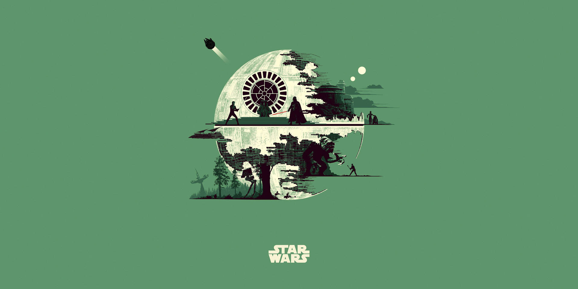 4k Star Wars Death Star Wallpaper