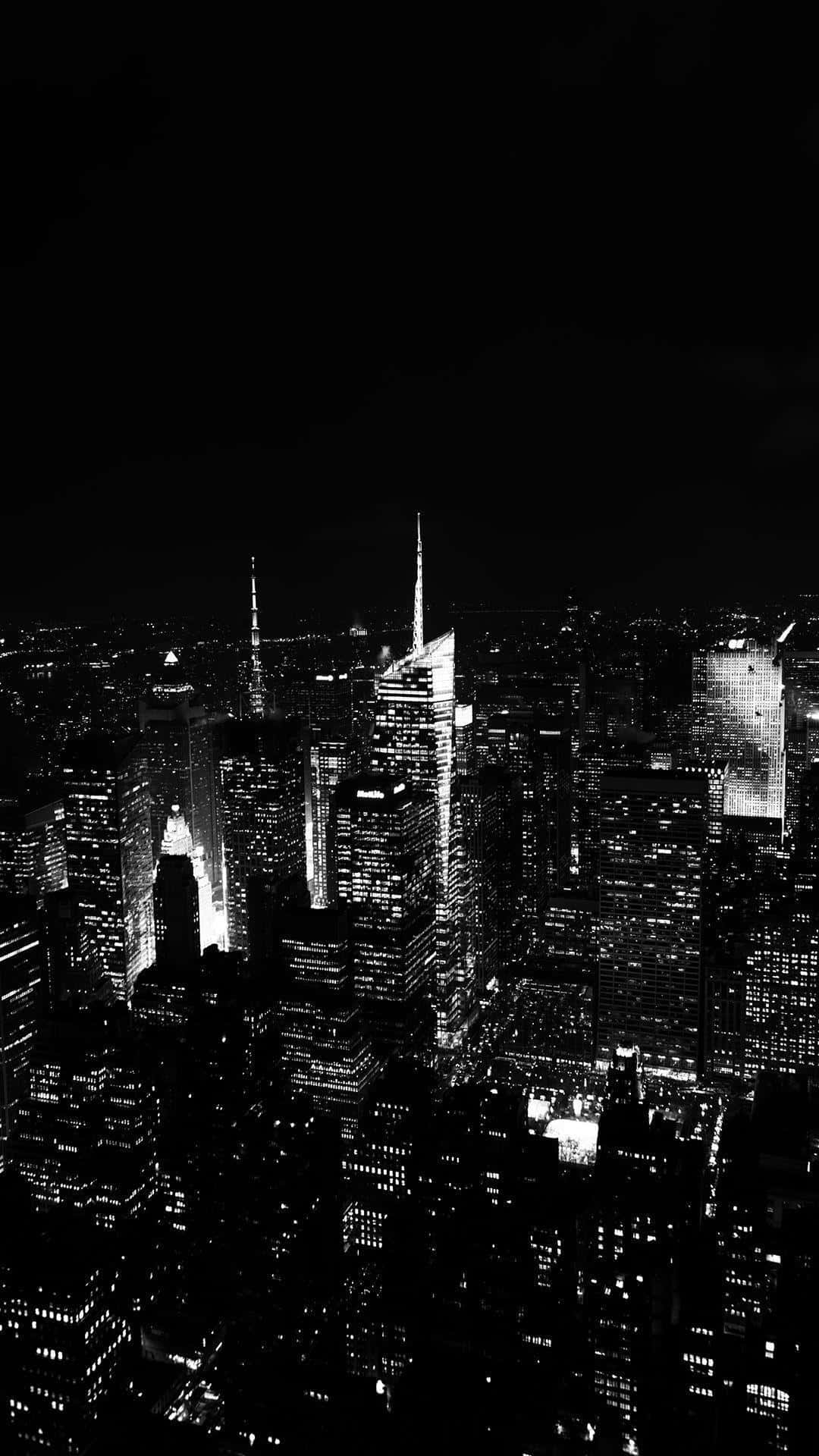 Black And White Photo Of The City Of New York Wallpaper