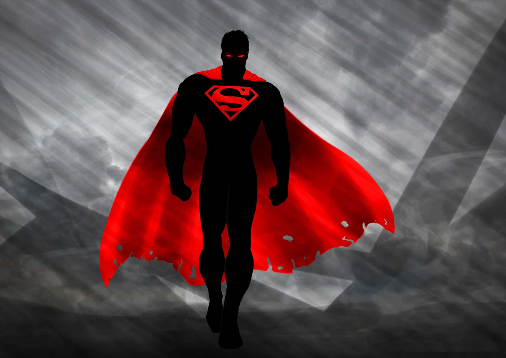 4K Superhelt sort Superman stil Wallpaper Wallpaper