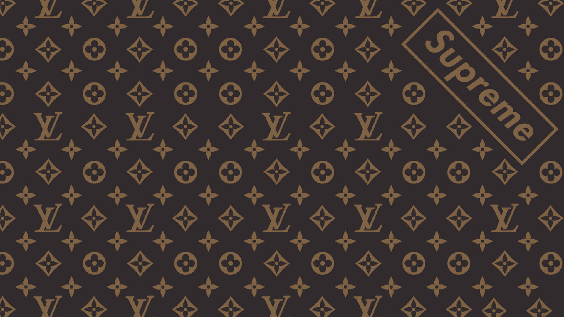 4k Supreme Louis Vuitton Pattern Background