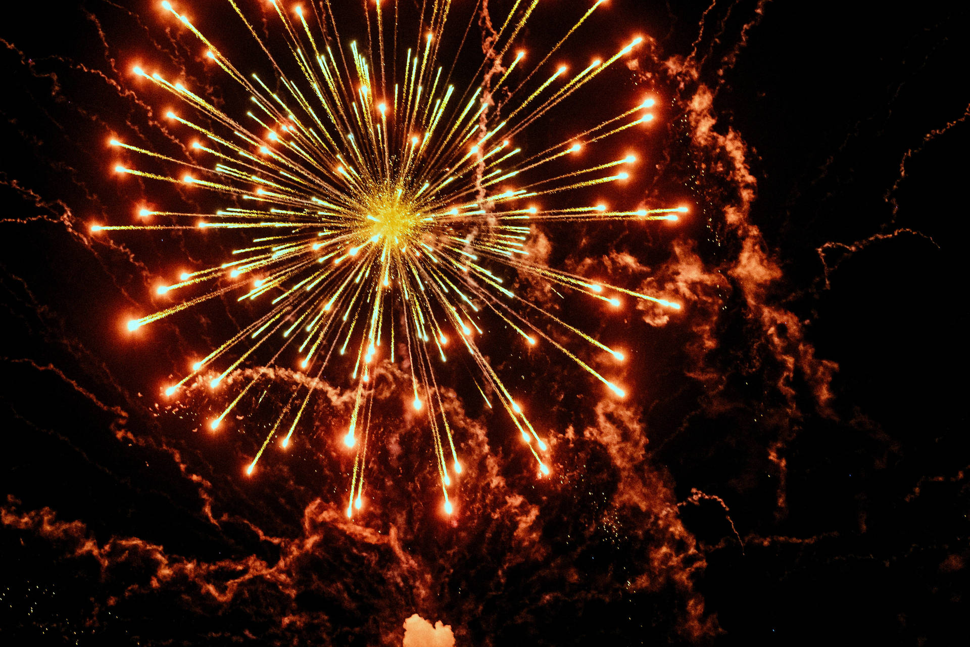 4k Tablet Fireworks Wallpaper