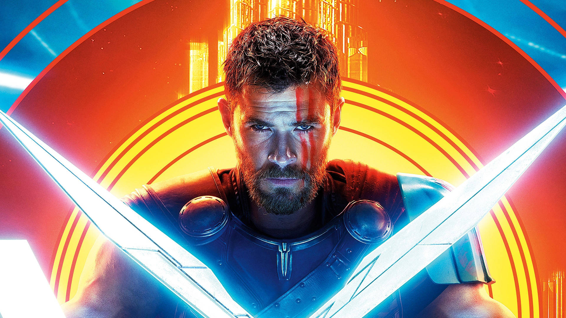 4k Thor: Ragnarok Chris Hemsworth Poster Background