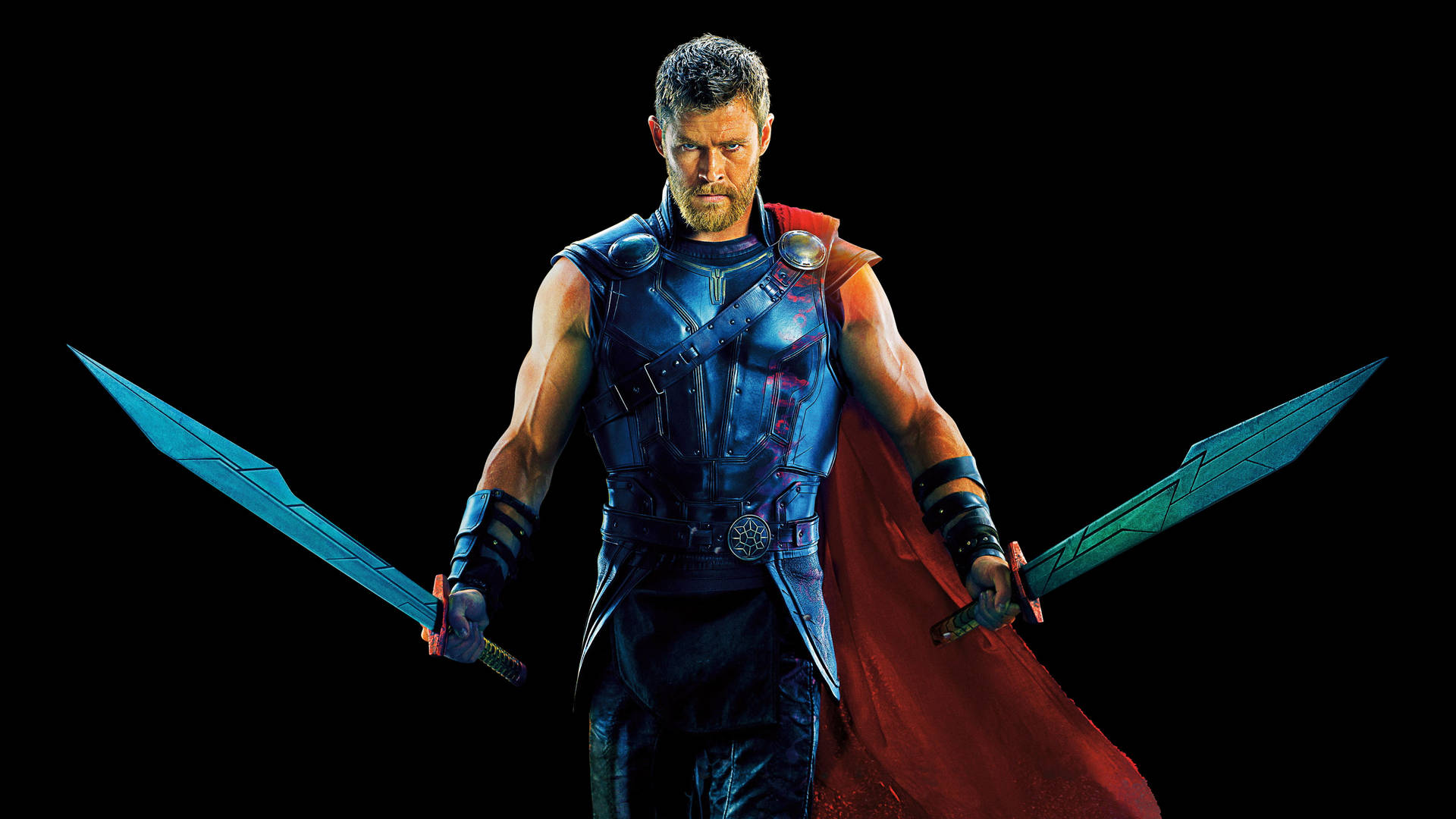 4k Thor With Swords Background