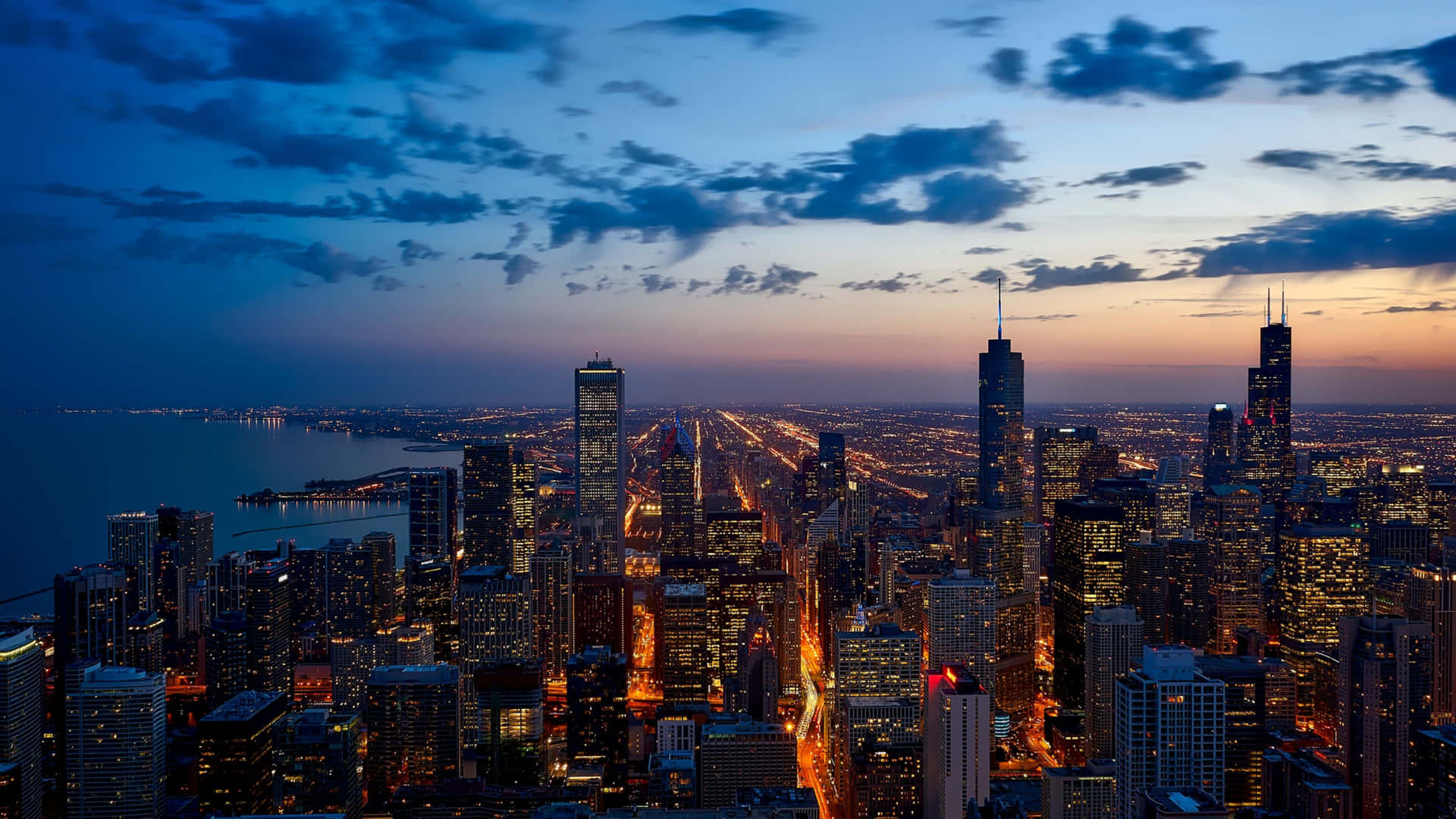 The Magnificent Skyline of Chicago Wallpaper