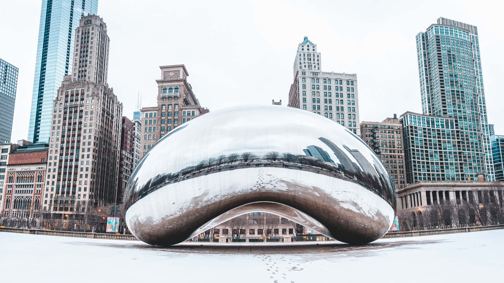 Eineluftaufnahme Der Erstaunlich Schönen Stadt Chicago Wallpaper