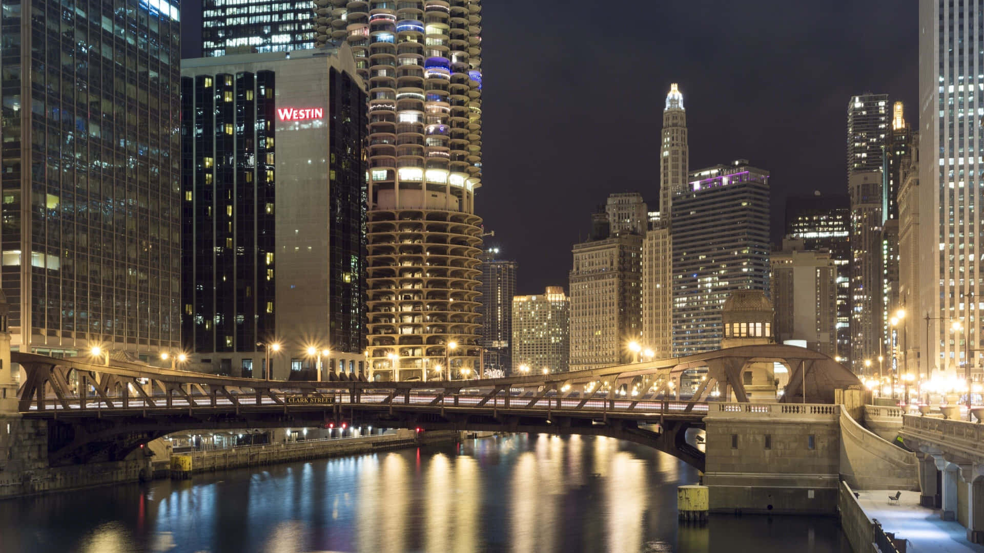 Njutav Chicagos Härliga Utsikter Från En Upplösning På 4k Ultra Hd. Wallpaper