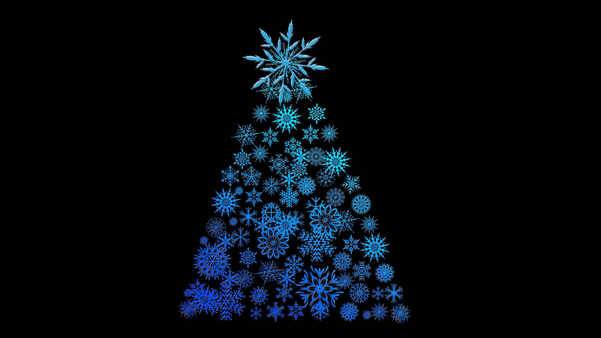 Magical Christmas Snowflakes in 4K Ultra HD Wallpaper