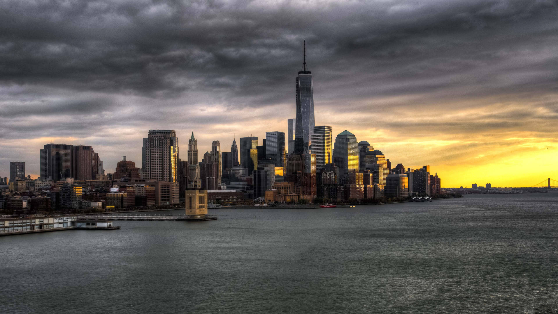 Ciudadde Nueva York En 4k Ultra Hd Con El One World Trade Center Fondo de pantalla