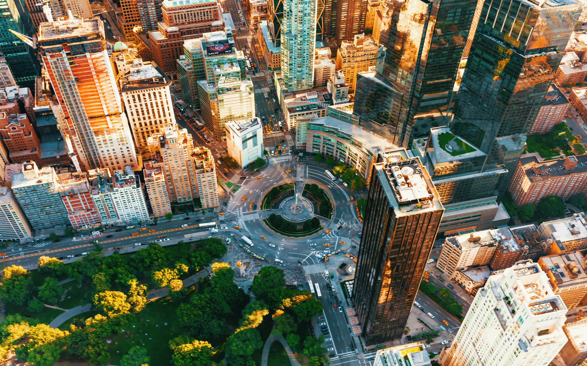 Vista Dall'alto Della Città Di New York 4k Ultra Hd Sfondo