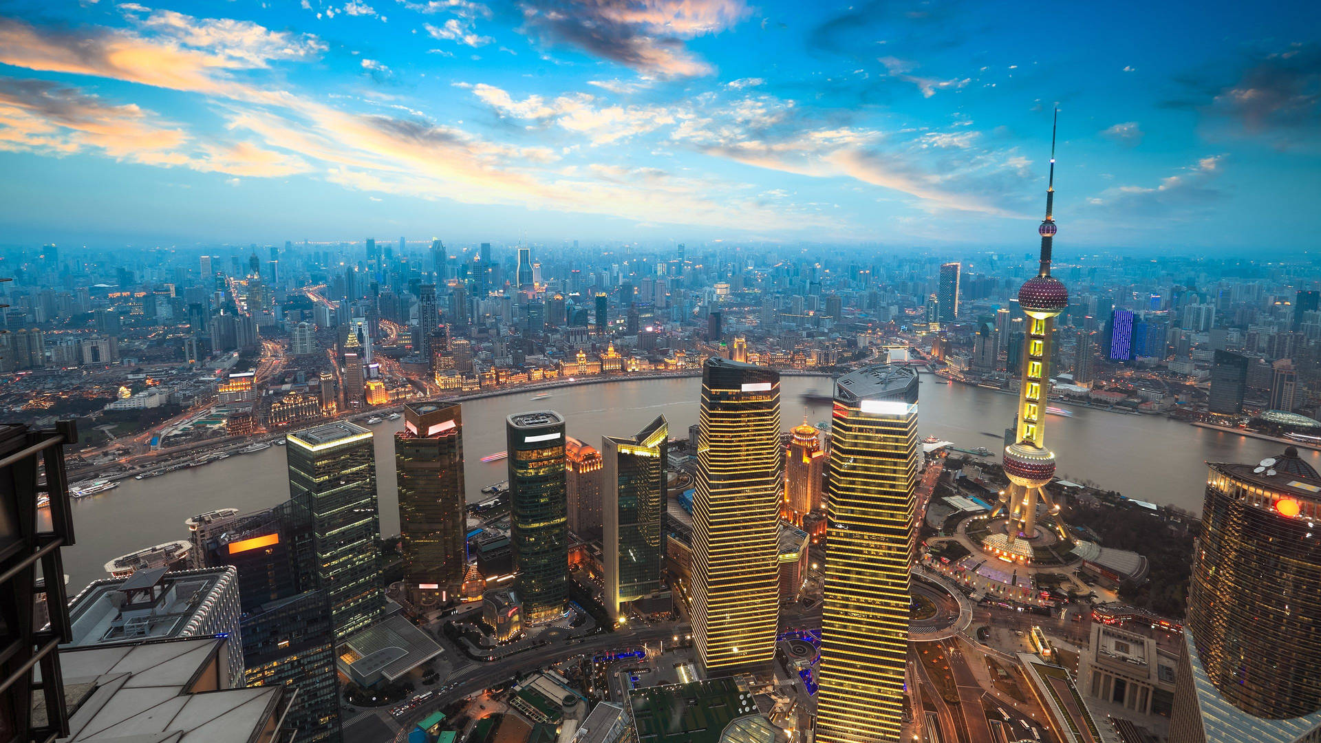 4K Ultra HD City Of Shanghai Wallpapers - Jorden set fra luften: Wallpaper
