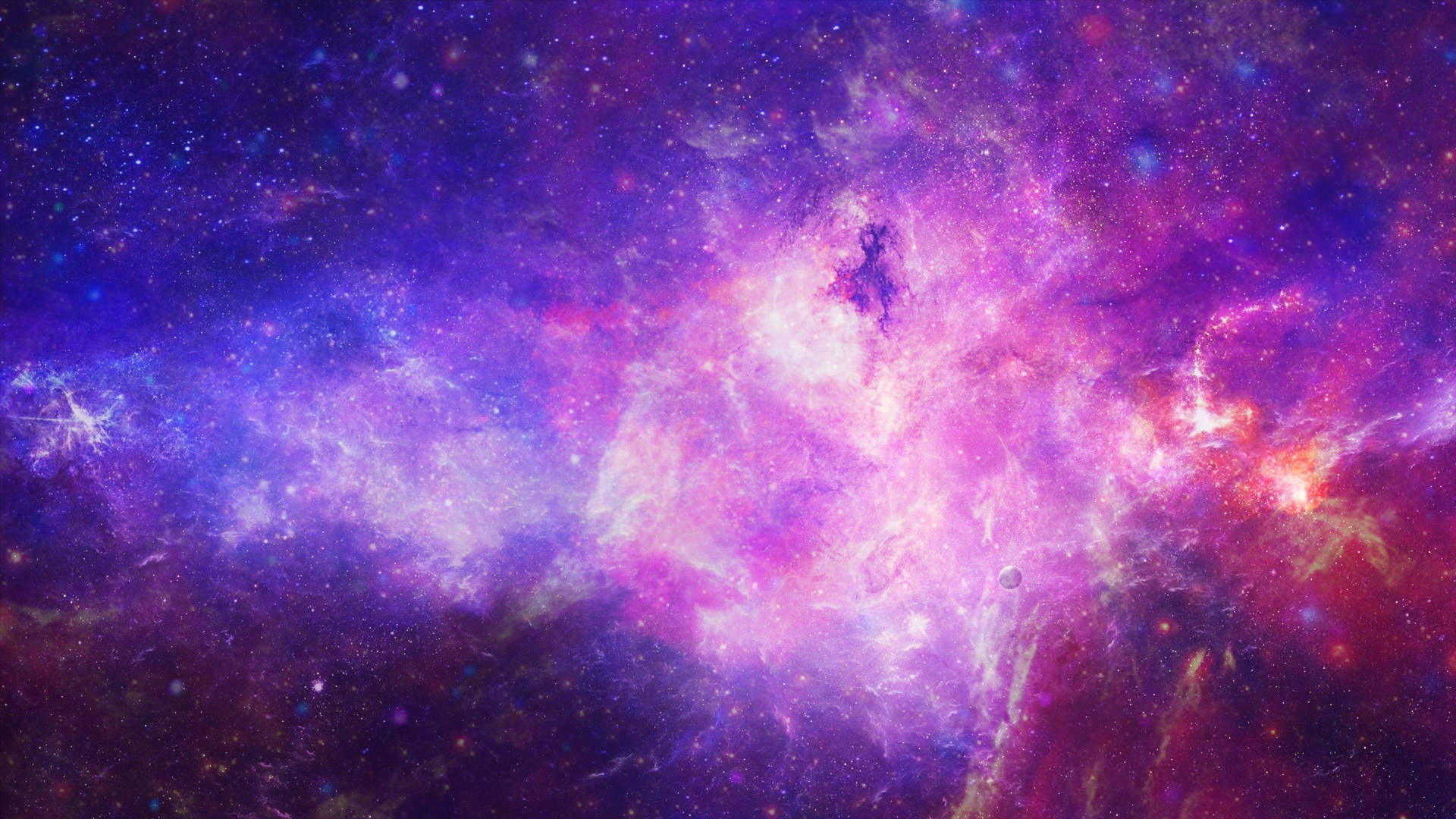 4k Ultra Hd Galakse Neonskyer Wallpaper