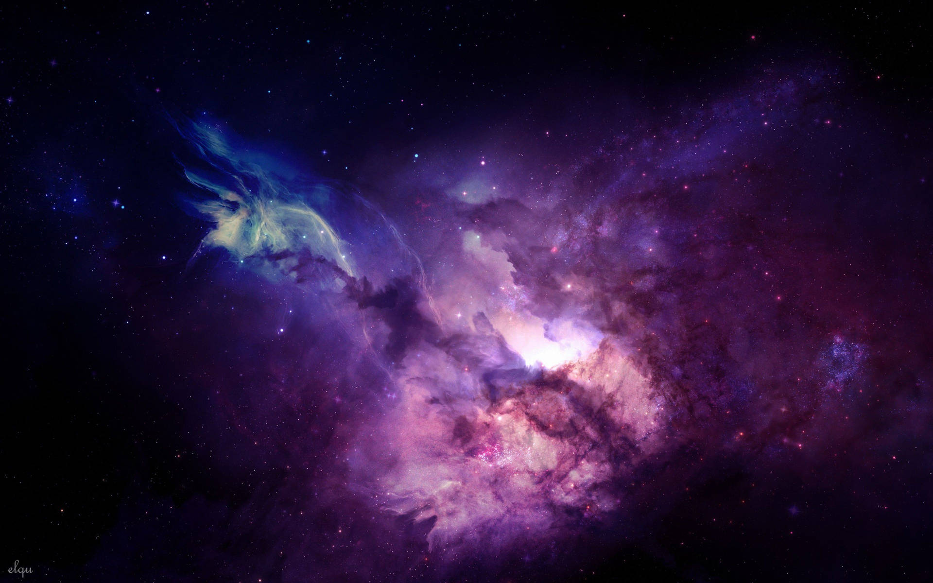 4k Ultra Hd Galaxy Violet Clouds Wallpaper