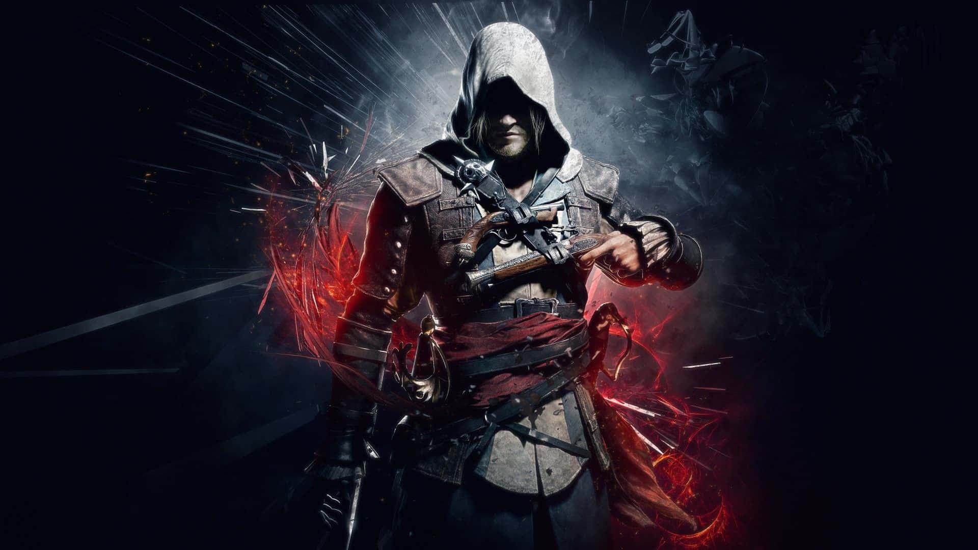 Videojuego De Edward Kenway En 4k De Alta Definición Ultra Hd En Assassins Creed. Fondo de pantalla