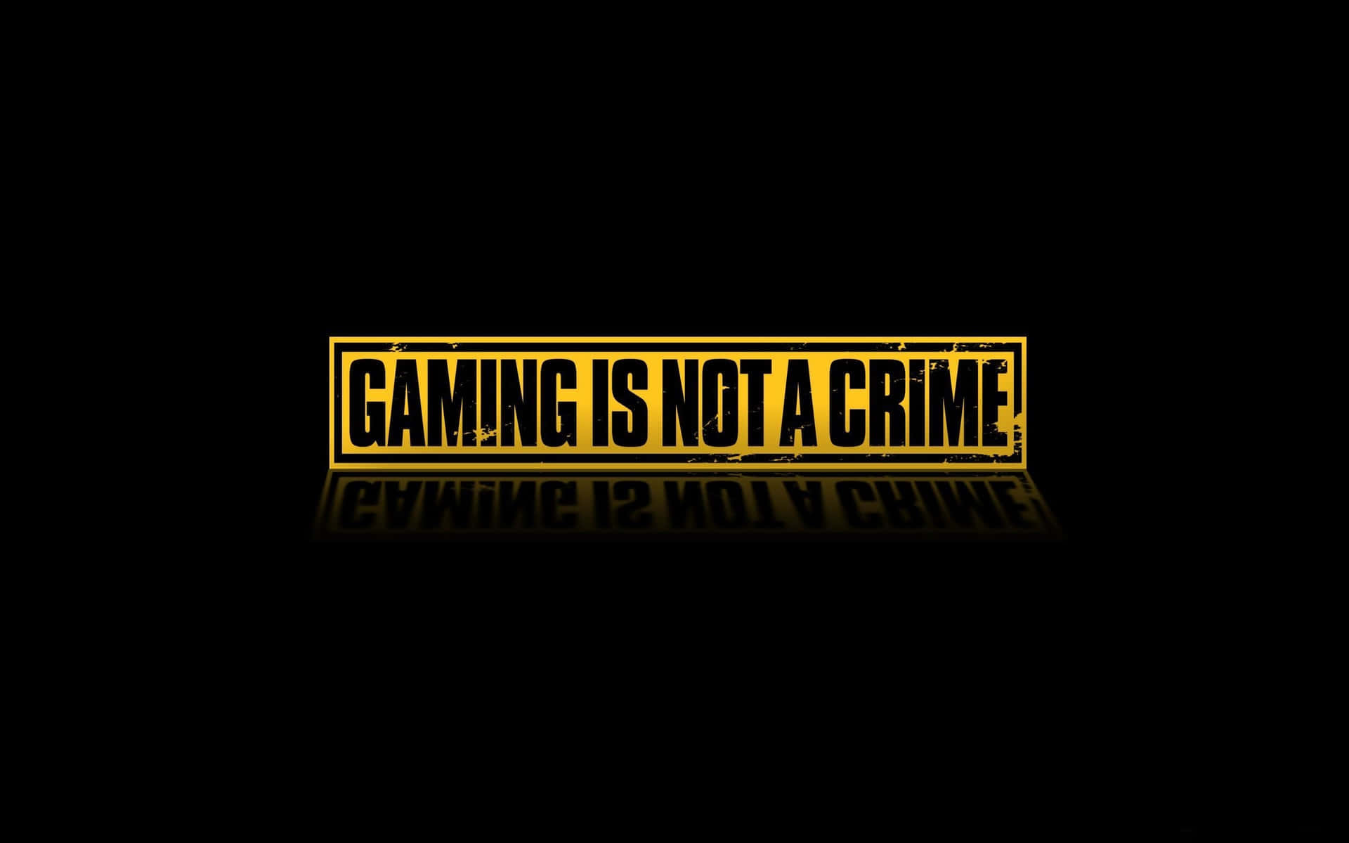 4k Ultra HD Gaming Is Not A Crime Wallpaper